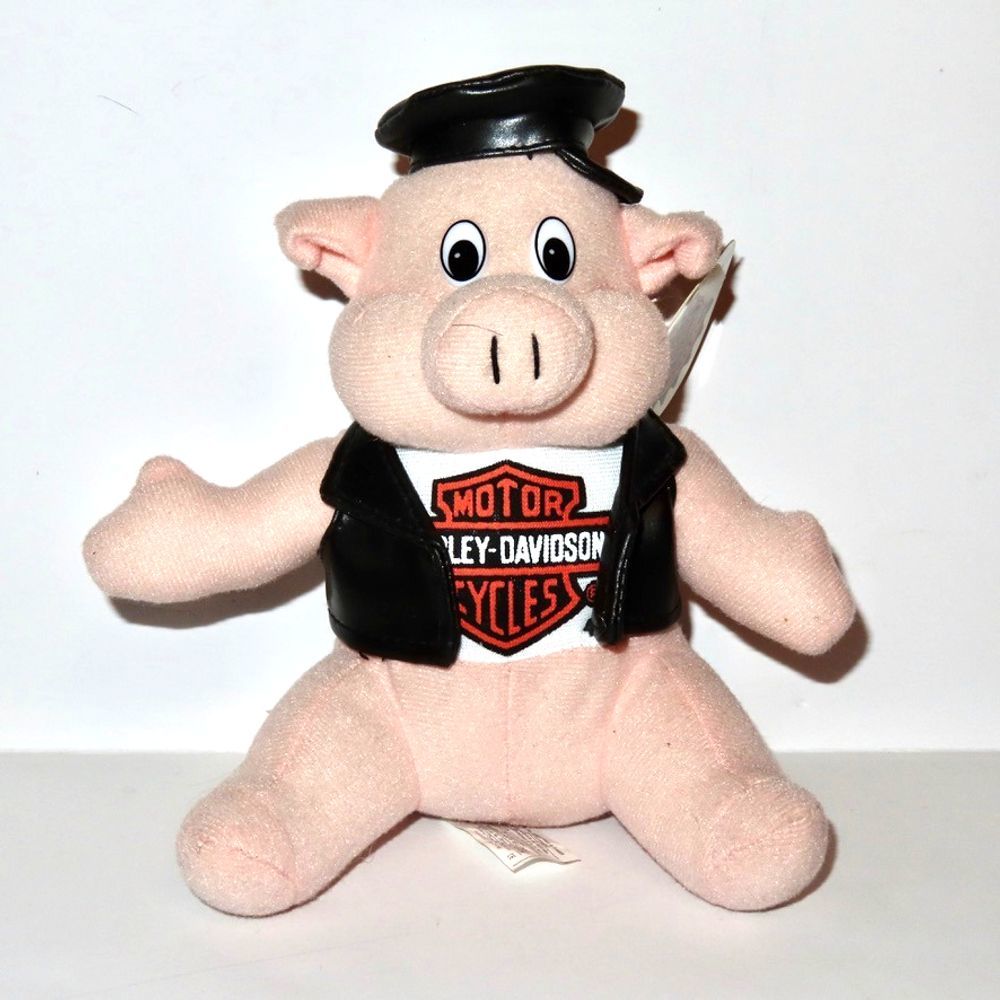 Harley Davidson Pig Plush NWT Vintage